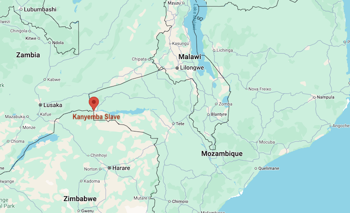 Slaves taken from Malawi, Mozambique, Zambia and Zimbabwe